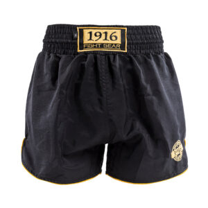 1916 Kickboksbroek Old School Zwart/Goud