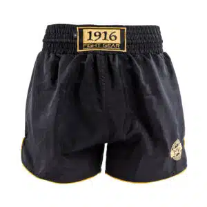 1916 Kickboksbroek Old School Zwart/Goud
