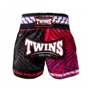Twins Kickboksbroek TTBL Maze Zwart/Rood