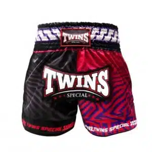 Twins Kickboksbroek TTBL Maze Zwart/Rood