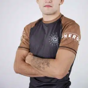 Energia Fight Wear Ranked Rashguard Bruin Short Sleeve