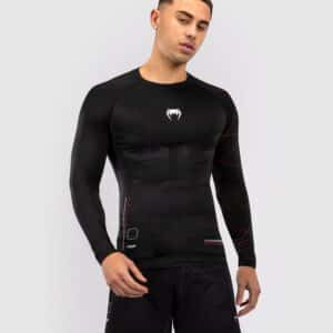 Venum Rashguard Long Sleeve Tactical XT Black/Fire Red