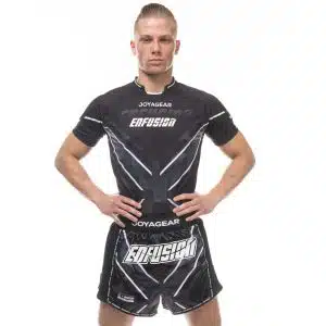 Joyagear X Enfusion Kickboksbroek Trilogie Zwart/Wit