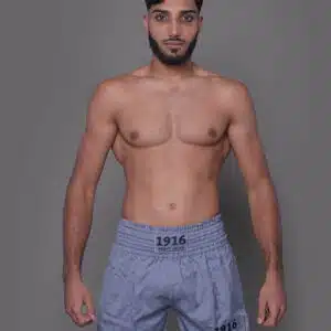 1916 Fight Gear Kickboksbroek Legend Light Grey/Black