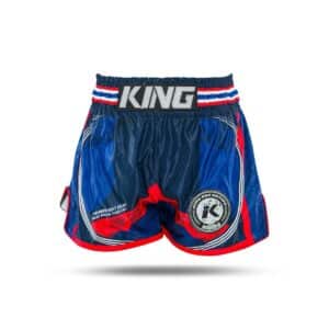 King Kickboksbroek Flag 2 Blauw