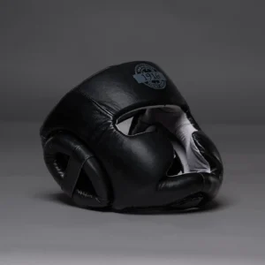 1916 Fight Gear Hoofdkap Leer Zwart