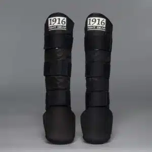 1916 Old School Velcro Kids Scheenbeschermer Zwart