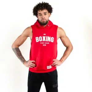 1916 Fight Gear Sleeveless Hoodie Red