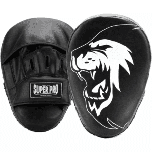 Super Pro Handpads Curved PU Zwart/Wit