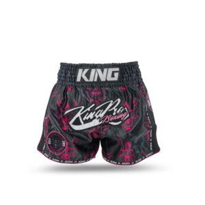 King Pro Boxing Kickboksbroek Devil 3 Black/Pink