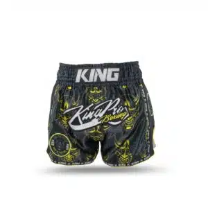 King Pro Boxing Kickboksbroek Devil 2 Black/Yellow