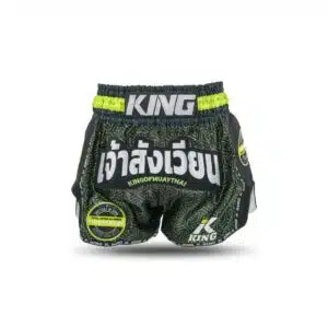 King Pro boxing Kickboksbroek Origin 3 Black/Neon Green