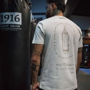 1916 Fight Gear T-Shirt Boxing Bag Off White