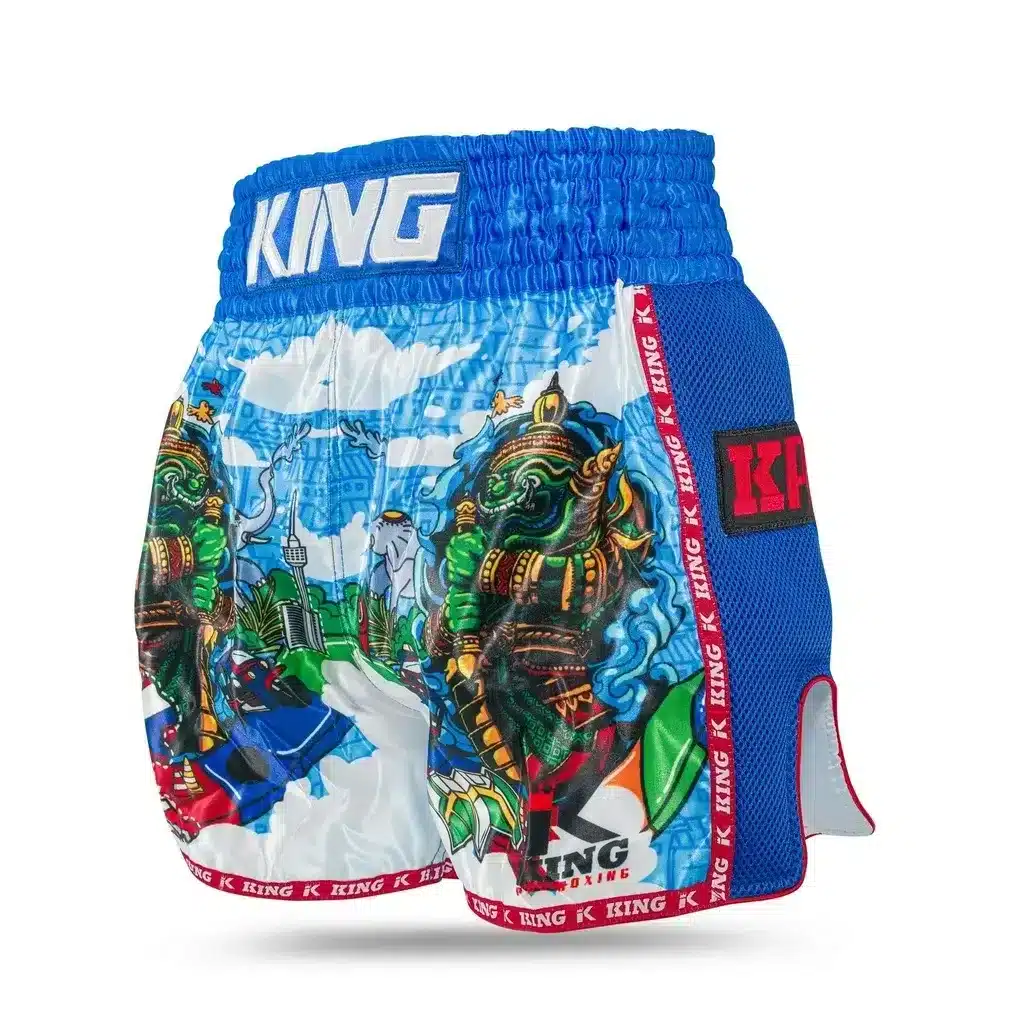 King Pro Boxing Kickboksbroek Thailand Blue - Afbeelding 3