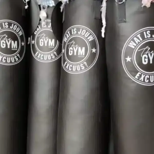 Bokszak met eigen logo