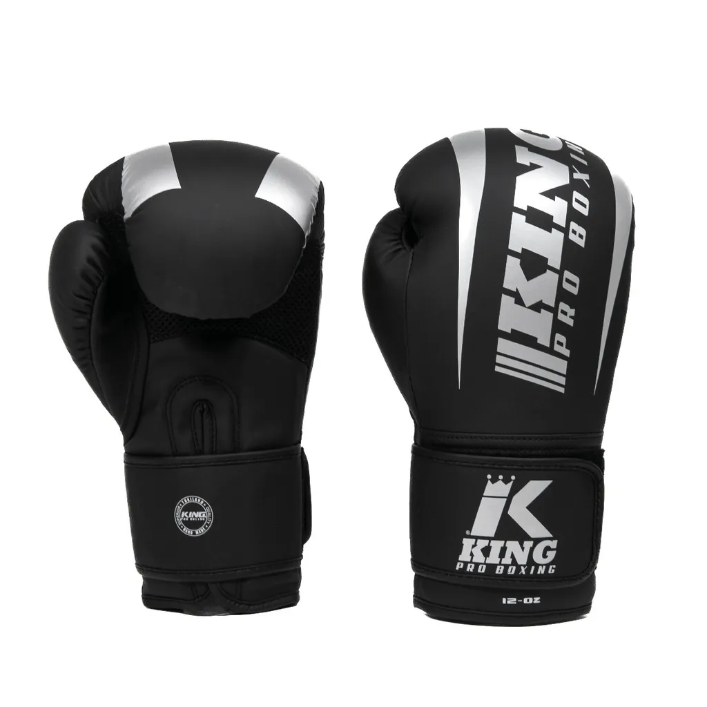 King Bokshandschoenen KPB/BG Revo 7 Black/Silver