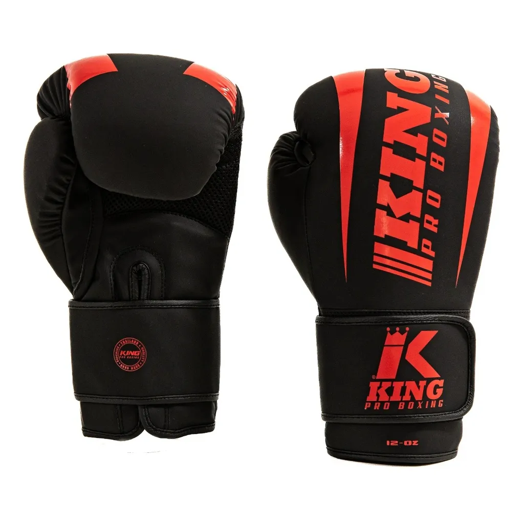 King Bokshandschoenen KPB/BG Revo 8 Black/Red