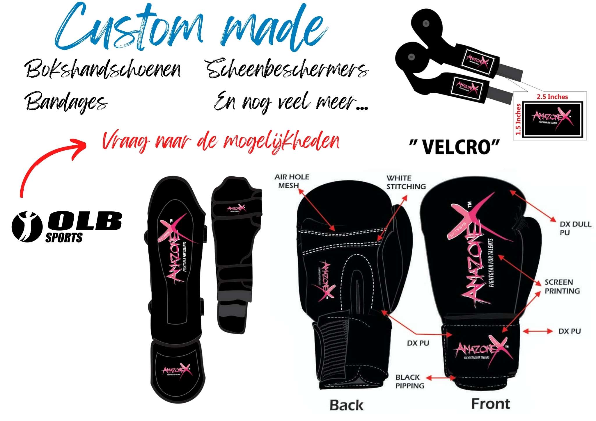 Custom made boksartikelen Custom made boksartikelen